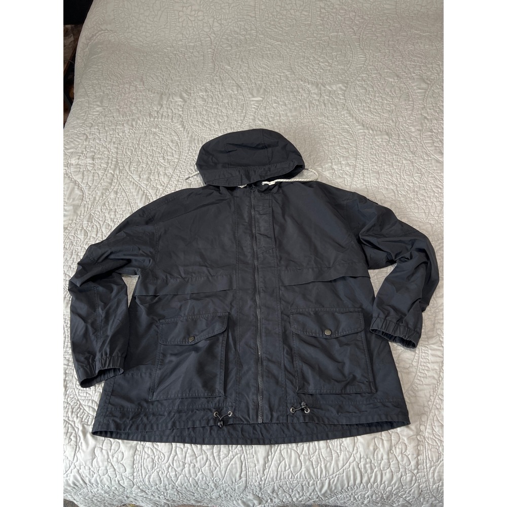 Vuori Elijo Rain Water-Resistant Black Full-zip, Hooded Jacket Size XL - Picture 5 of 8